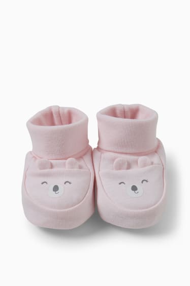 Baby Mädchen - Baby-Krabbelschuhe - hellrosa