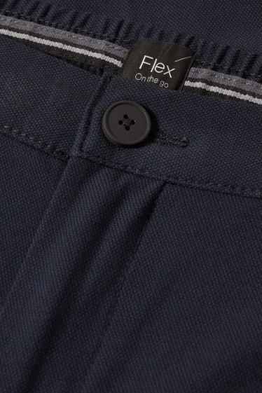 Uomo - Chino - tapered fit - Flex - blu scuro