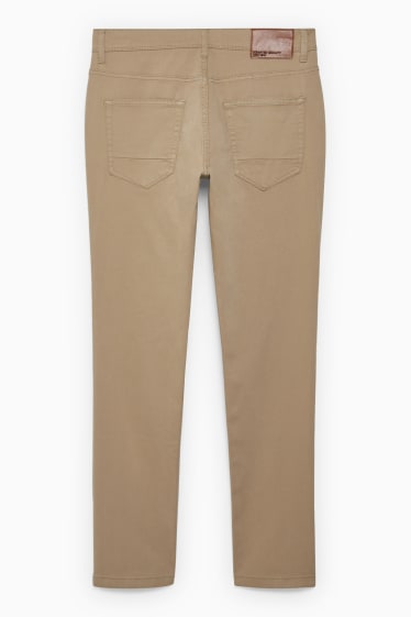 Hommes - Pantalon - slim fit - Flex - LYCRA® - marron clair