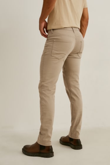 Uomo - Pantaloni - slim fit - Flex - LYCRA® - marrone chiaro