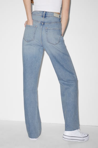 Damen - CLOCKHOUSE - Loose Fit Jeans - High Waist - helljeansblau