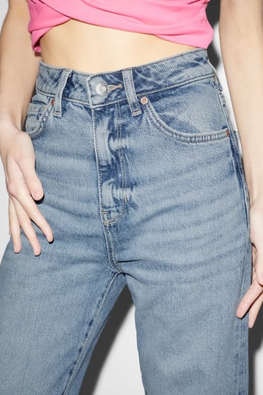 Damen - CLOCKHOUSE - Loose Fit Jeans - High Waist - jeansblau