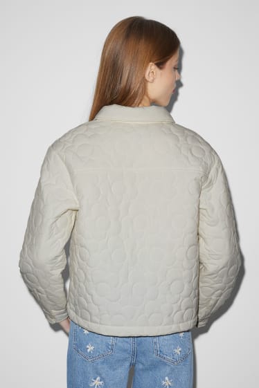 Dames - CLOCKHOUSE - gewatteerde jas - crème wit