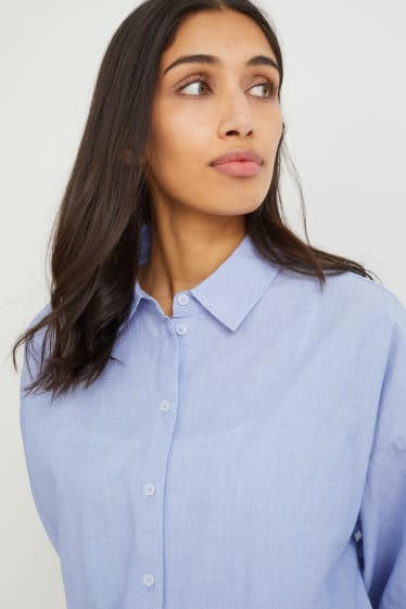 Damen - Bluse - blau