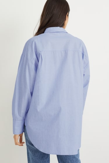 Dames - Blouse - blauw