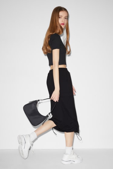 Teens & young adults - CLOCKHOUSE - cargo skirt - black