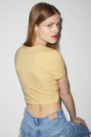 Dona - Samarreta crop - taronja