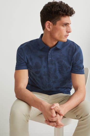 Heren - Poloshirt - donkerblauw