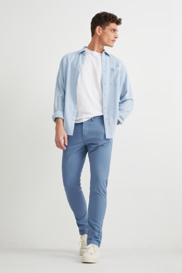 Home - Pantalons xinos - slim fit - Flex - LYCRA® - blau