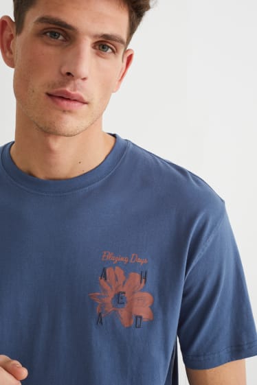 Hommes - T-shirt - bleu foncé