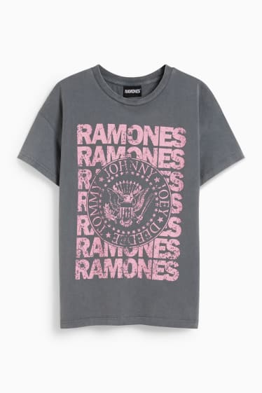 Jóvenes - CLOCKHOUSE - camiseta - Ramones - gris