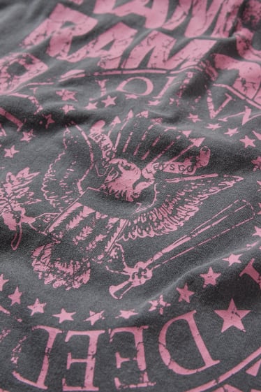 Donna - CLOCKHOUSE - t-shirt - Ramones - grigio
