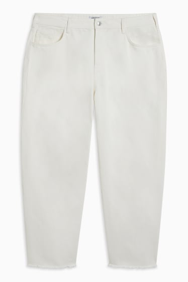 Damen - CLOCKHOUSE - Straight Jeans - High Waist - cremeweiss