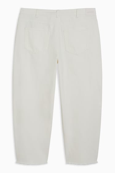 Femmes - CLOCKHOUSE - jean coupe droite - high waist - blanc crème
