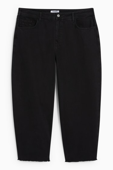 Dames - CLOCKHOUSE - straight jeans - high waist - zwart