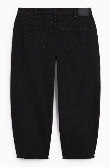 Damen - CLOCKHOUSE - Straight Jeans - High Waist - schwarz