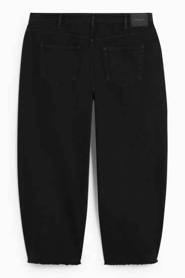 Femmes - CLOCKHOUSE - jean coupe droite - high waist - noir