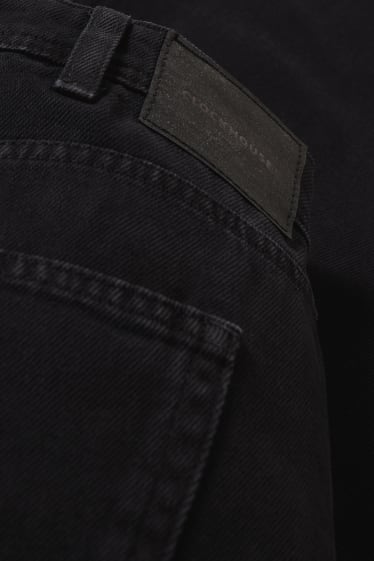 Femei - CLOCKHOUSE - straight jeans - talie înaltă - negru