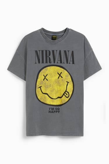 Femei - CLOCKHOUSE - tricou - Nirvana - gri