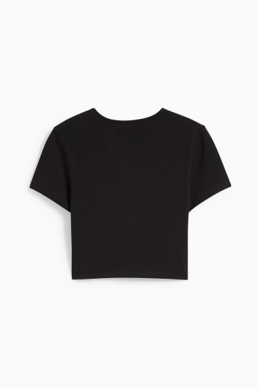 Dona - Samarreta crop - negre