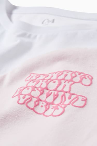 Kinder - Kurzarmshirt - rosa