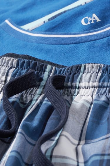 Home - Pijama curt - blau