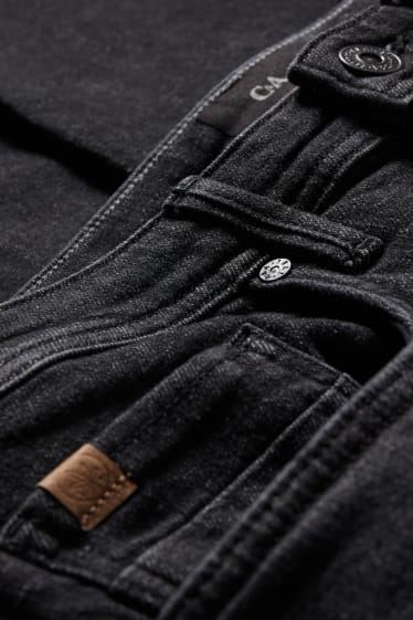 Mężczyźni - Slim jeans - z włóknem konopi - LYCRA® - dżins-ciemnoszary