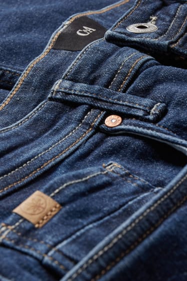 Men - Tapered jeans - with hemp fibres - LYCRA® - denim-dark blue