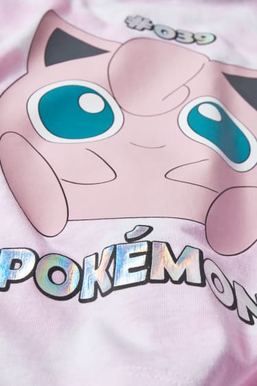Niños - Pokémon - camiseta de manga corta - rosa