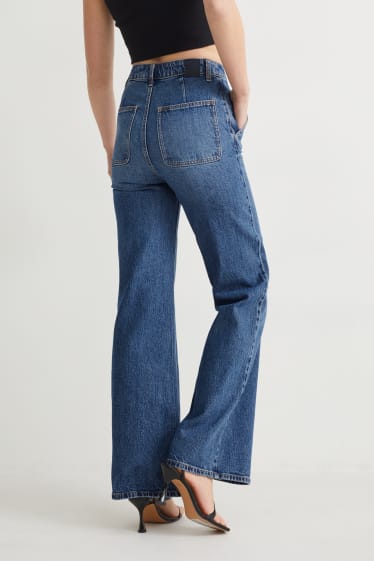 Mujer - Loose fit jeans - high waist - vaqueros - azul