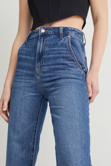 Dámské - Loose fit jeans - high waist - džíny - modré