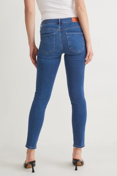 Dames - Slim jeans - mid waist - LYCRA® - jeansblauw