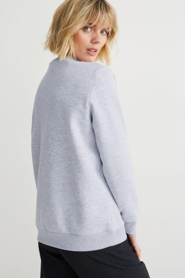 Femmes - Sweat - gris clair chiné