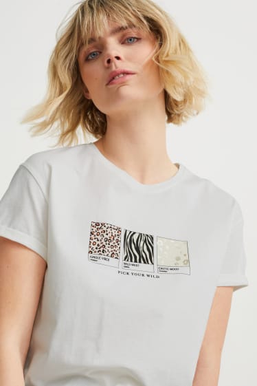 Damen - T-Shirt - weiß