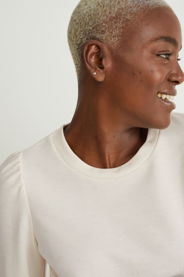 Women - Maternity sweatshirt - 2-in-1 look - white / black