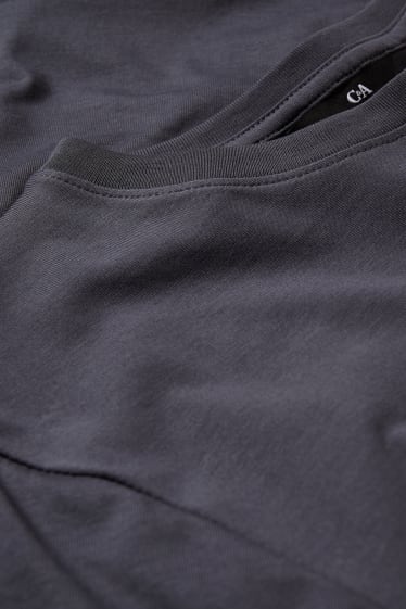 Men - T-shirt - Pima cotton - anthracite
