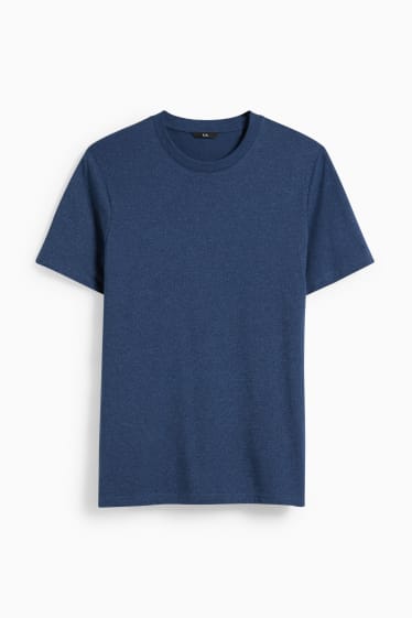 Uomo - T-shirt - blu scuro