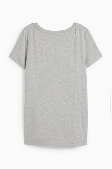 Femmes - T-shirt d'allaitement - gris clair chiné