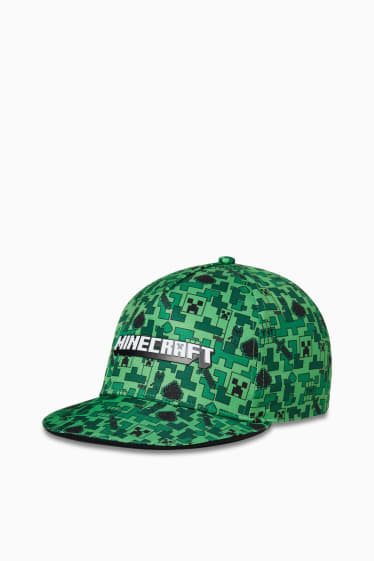 Niños - Minecraft - gorra de béisbol - verde