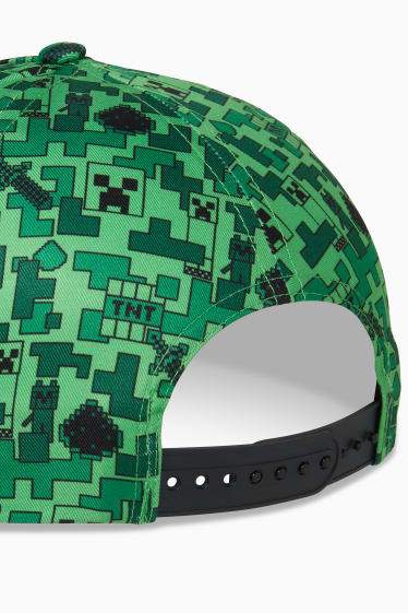 Niños - Minecraft - gorra de béisbol - verde