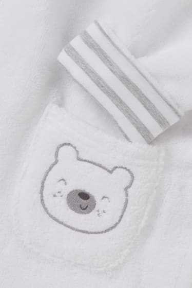 Bébés garçons - Peignoir à capuche pour bébé - blanc