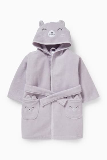 Unisex - Accappatoio neonati con cappuccio - viola chiaro