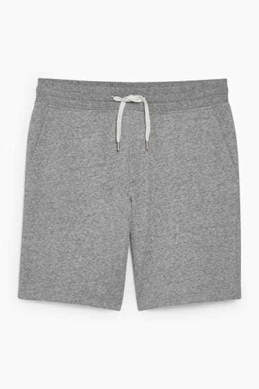 Uomo - Shorts in felpa - grigio chiaro melange