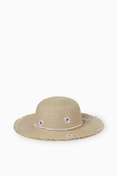 Children - Straw hat - beige