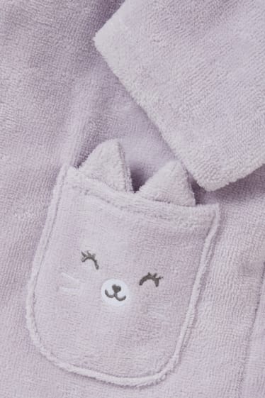 Unisex - Accappatoio neonati con cappuccio - viola chiaro