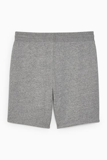 Uomo - Shorts in felpa - grigio chiaro melange