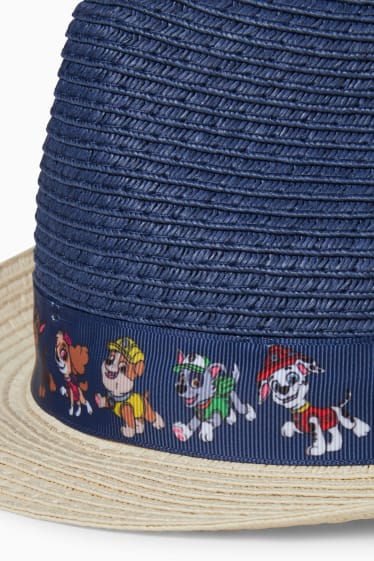 Enfants - Pat’ Patrouille - chapeau de paille - bleu foncé