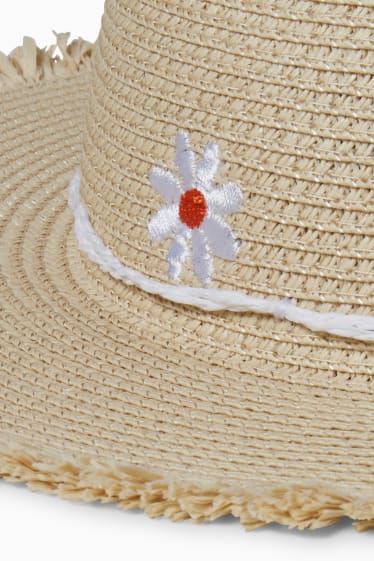 Children - Straw hat - beige