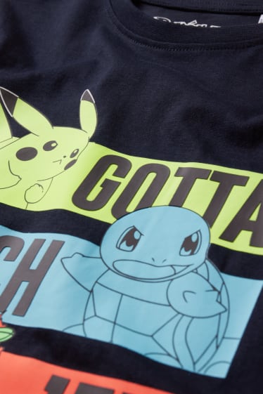Niños - Pokémon - camiseta de manga corta - azul oscuro