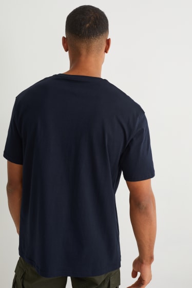 Heren - T-shirt - donkerblauw